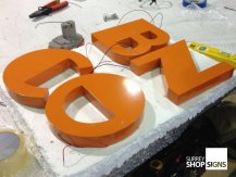 Painted letters 3D 