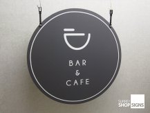 Bar and cafe swing sign