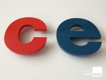 painted c e acrylic letters