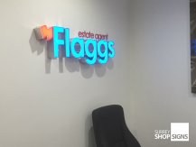 Flaggs built up letters000
