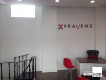 Kravens office sign