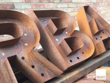 RBA Rusty Steel Letters