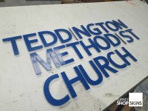 teddington church sign