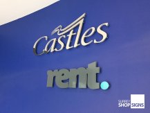 castles office sign