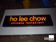 Ho Lee Chow illuminated sign