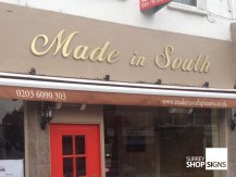 made in south flat letters