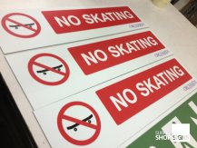 no skating