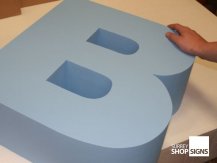 painted poly letter b