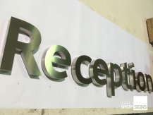 reception office sign