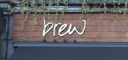 Brew Shop Sign Wimbledon